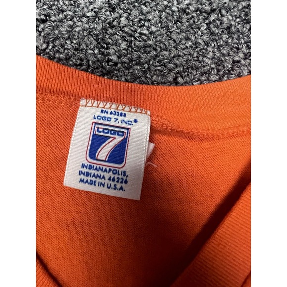 Vintage Denver Broncos Super Bowl 22 Shirt Orange 80s NFL Football Logo 7 XXL - Picture 2 of 9
